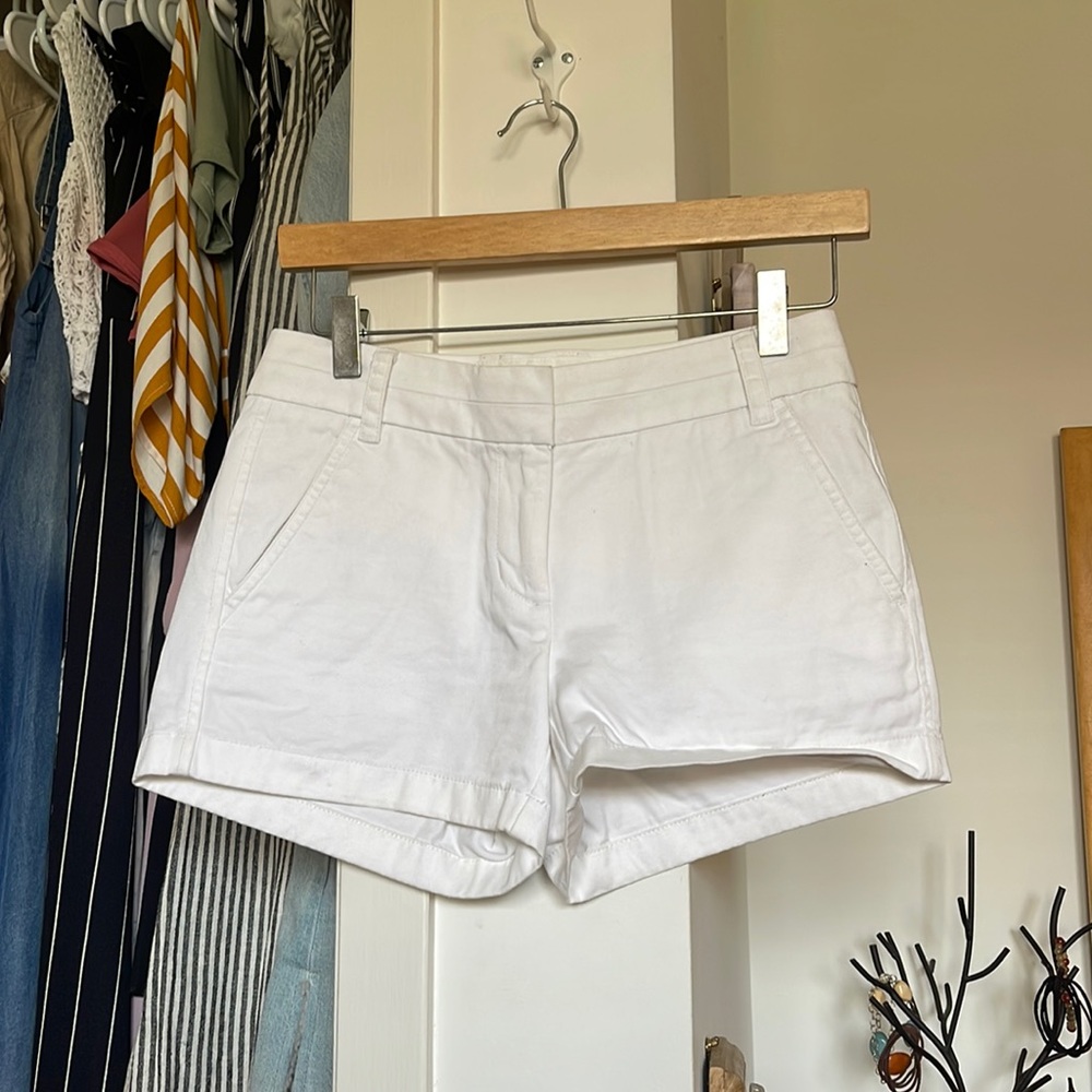 New white Chino J.Crew shorts
